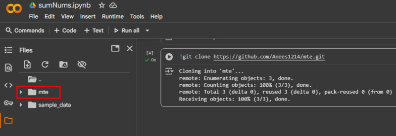Verify Cloned Repository