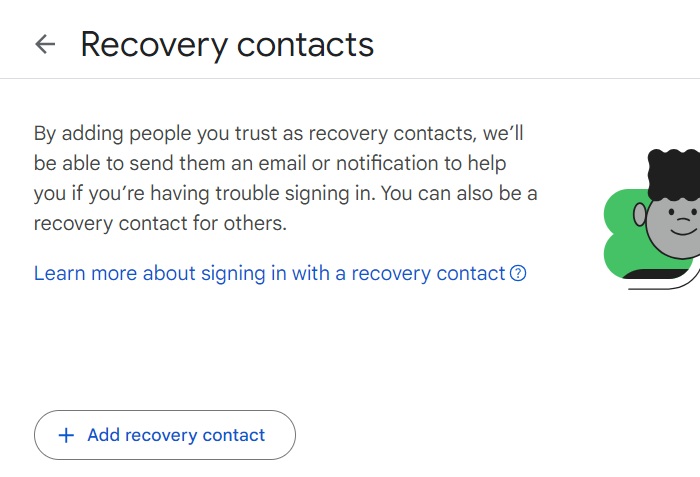 The "Recovery Contacts" feature is a new lifeline for stranded Gmail users.