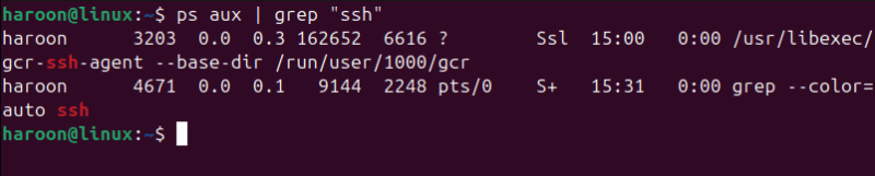 Listing Processes And Filtering Using Grep