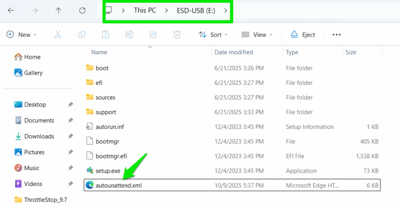 Autounattend.xml In Windows Setup