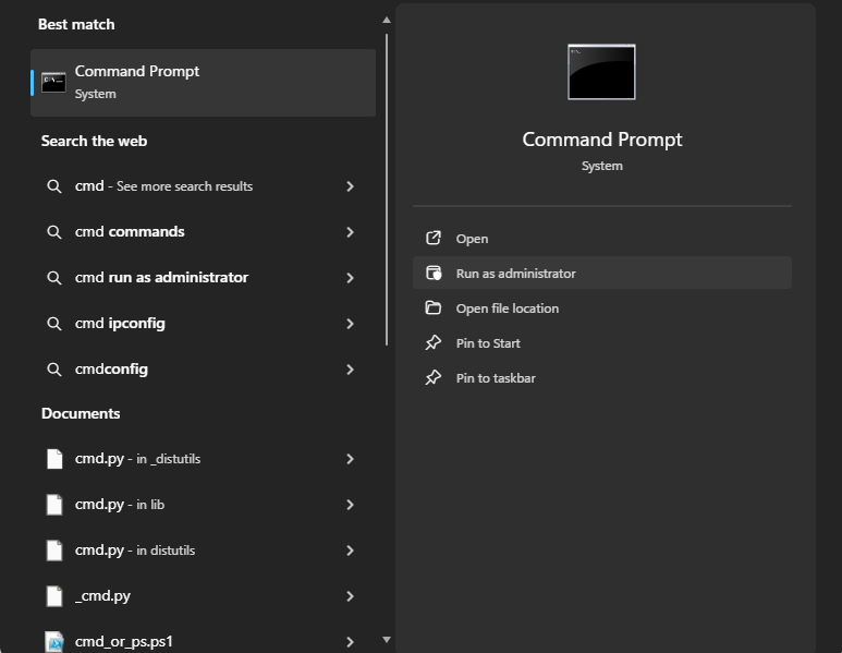 Command Prompt As Admin
