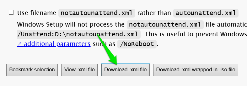schneegans downloading autounattend.xml file