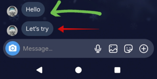 Long-pressing on message in Instagram DMs on Android.