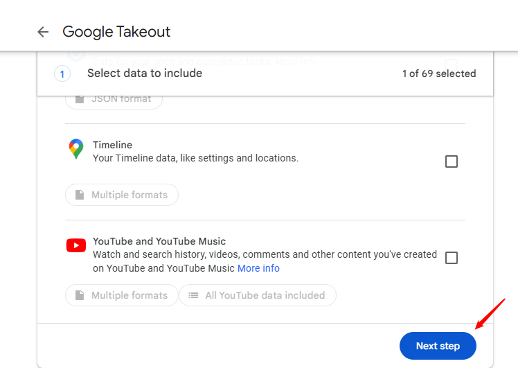 Export Photos With Google Takeout