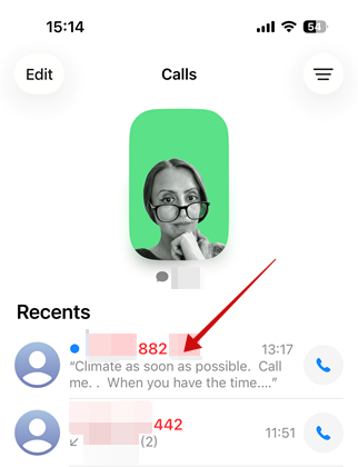 Get Call Screening Iphone Recents Phone App