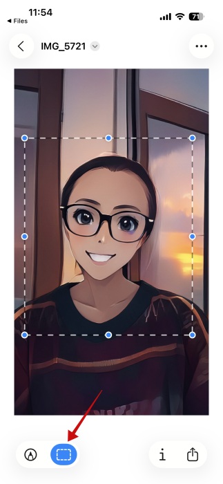 iOS 27 Preview App iPhone Crop Button