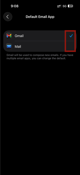 Iphone Default Email App