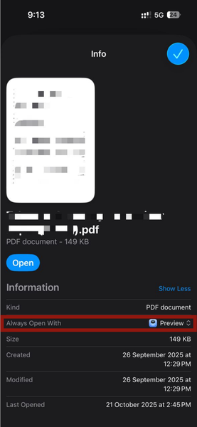 Iphone Preview Always Open With