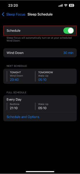 Iphone Sleep Schedule