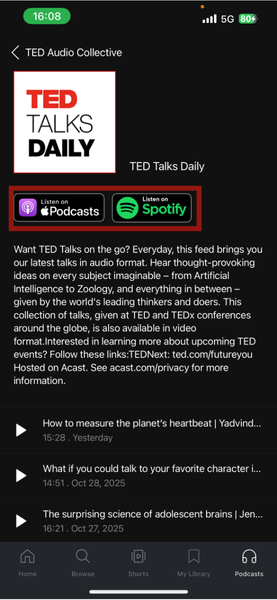Tedx Podcast Spotify Or Apple