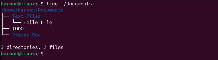 Displaying Directory Structure Of Specfic Documents Using Tree