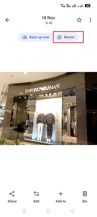 Google Photos app on Android has an automatic clip playing feature due to Motion Photos.