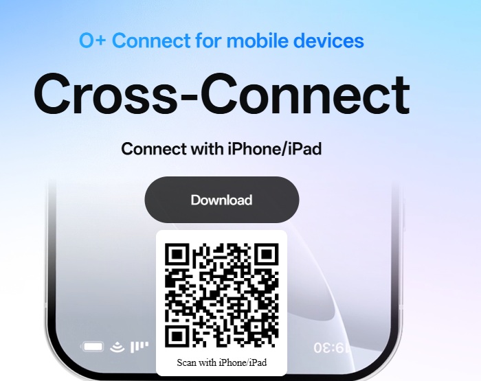 Cross-Connect app for O+Connect with iPhone/iPad.