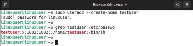 Create And Verify User