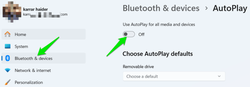 Disabling Autoplay In Windows Settings