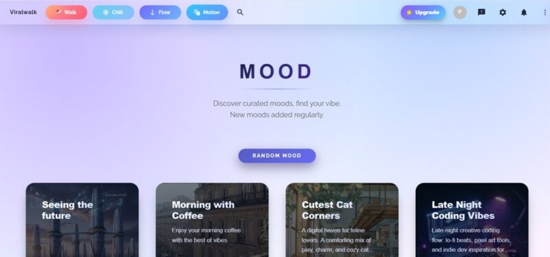 Viewing mood boards.