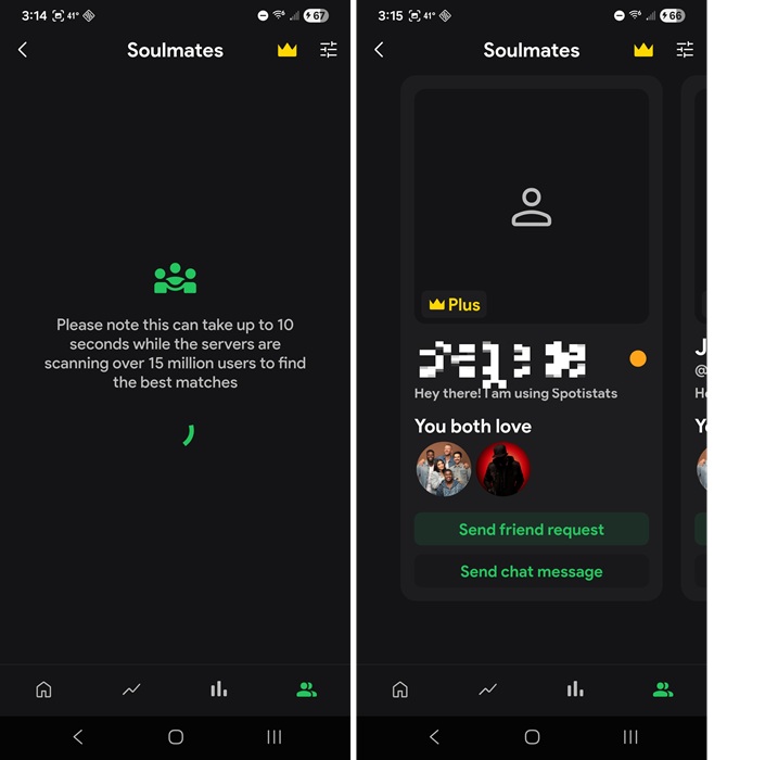 Finding friends and new music on Stats.fm
