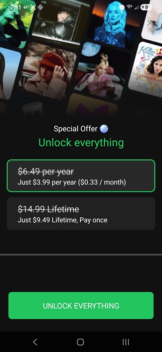 Stats.fm plus cost and special offer.