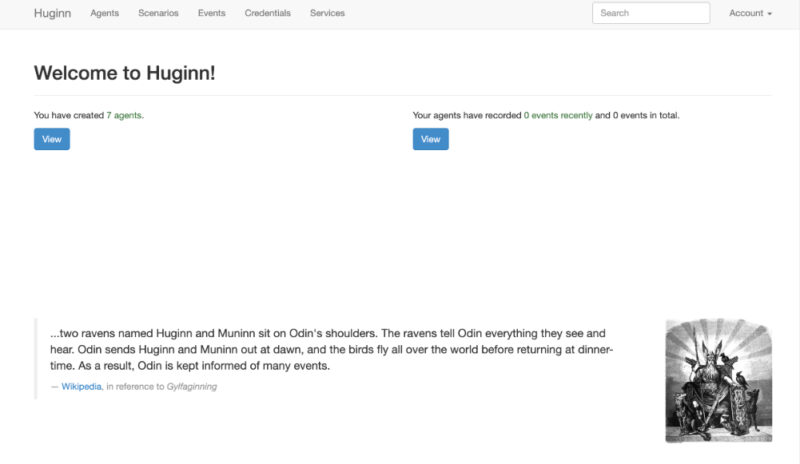 Huginn homepage