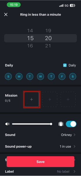 Iphone Alarmy Select Mission