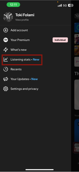 Iphone Spotify Listening Stats