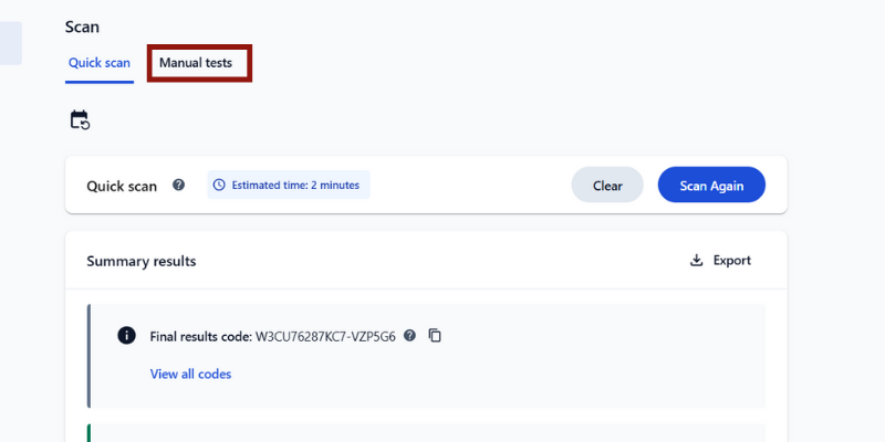 Lenovo Vantage Manual Test