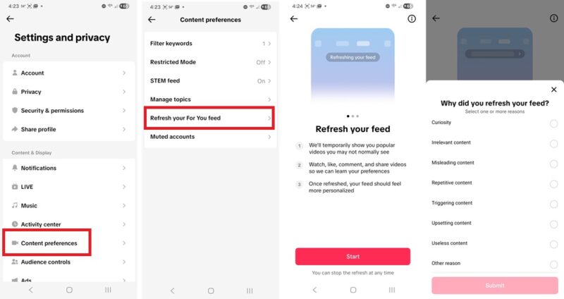 Reduce Ai Content On Tiktok Reset