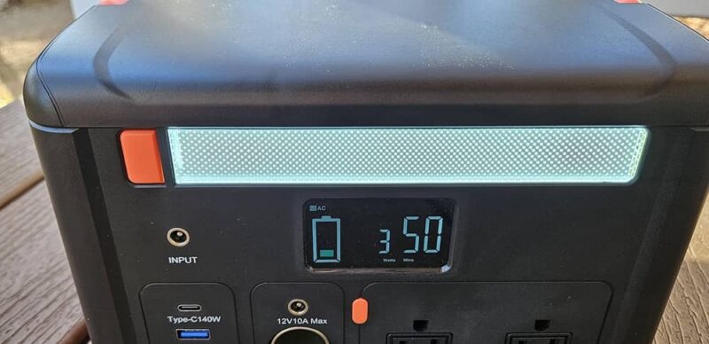 Light on solid mode.