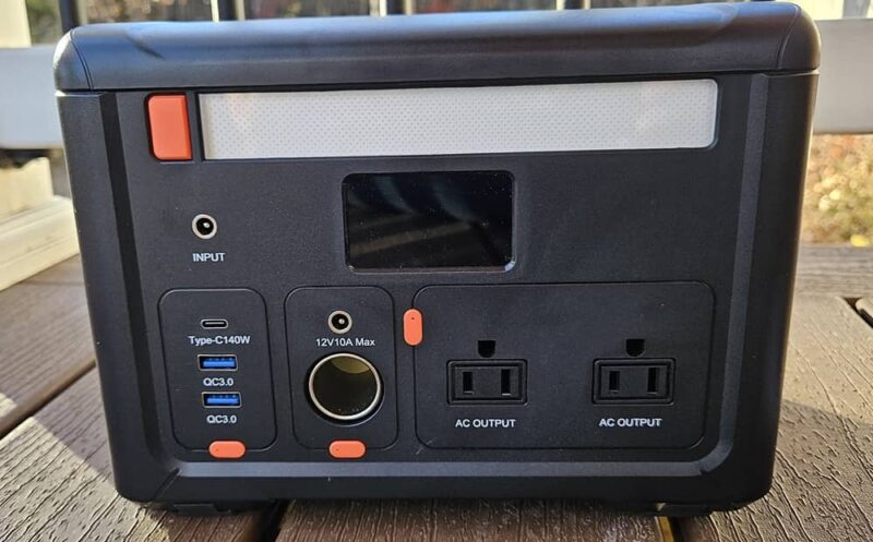 Input and output ports on power station.