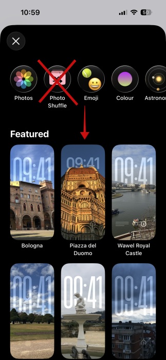 Stop iPhone Wallpapr Change Shuffle Off