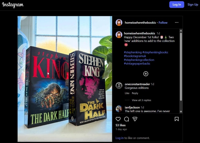 Viewing individual post on Instagram without an account on PC. 