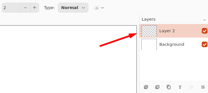 Adding New Layer In Pinta