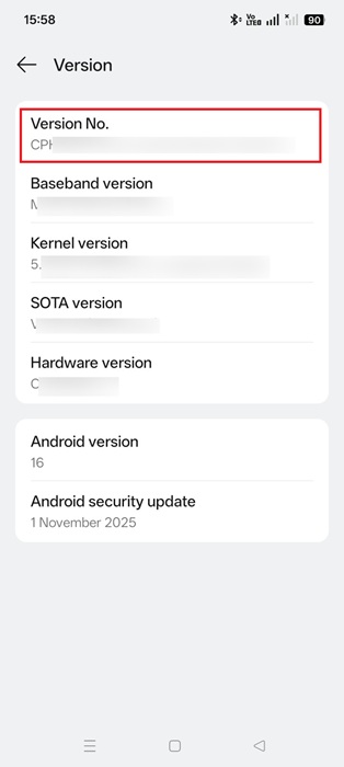 Clicking on Version number 7 times to enable Developer Mode.
