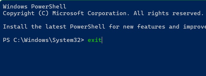 Type exit to close quake mode window permanently.