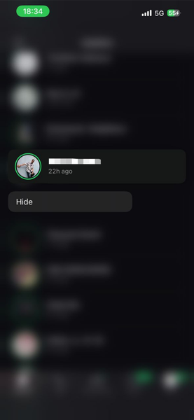 Whatsapp Updates Hide