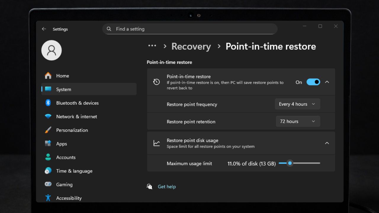 Windows 11 Point In Time Restore
