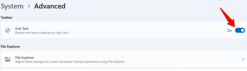 Adding End Task to Taskbar