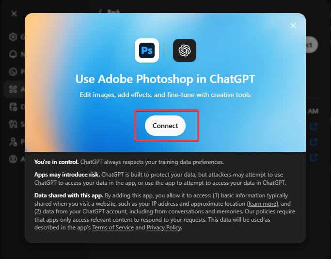 Connect App To Chatgpt
