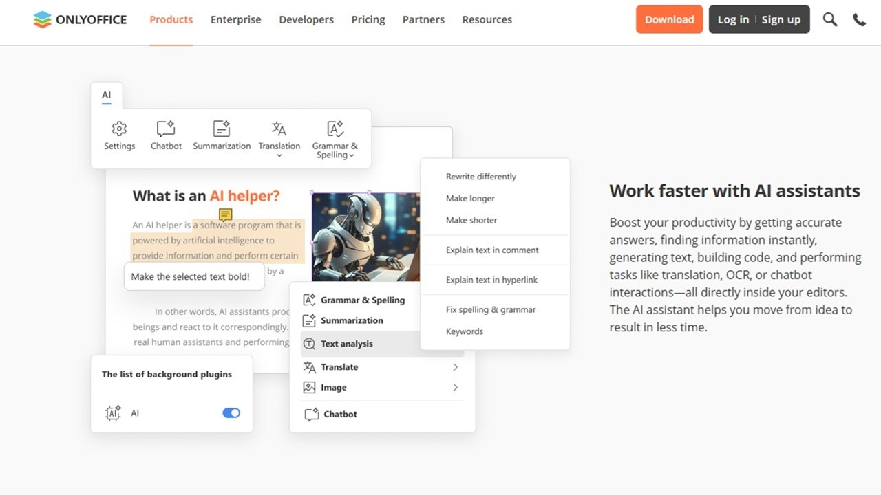 Craft Docs Faster With ONLYOFFICE Desktop Editors AI Support
