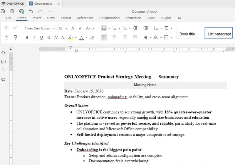 Creating a summary of notes based on a file attachment.