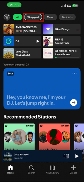 Iphone Spotify Homepage