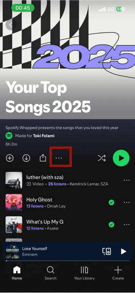 Iphone Spotify Wrapped Playlist