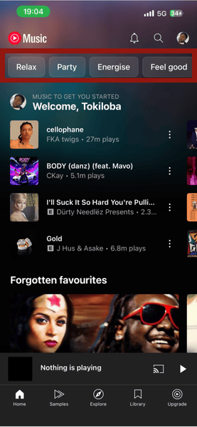 Iphone Youtube Music Automatic Mixes