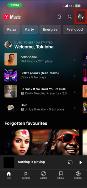 Iphone Youtube Music Profile