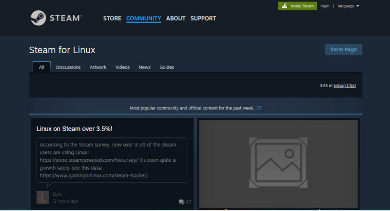 Linux Gaming Steam