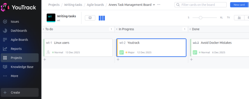 See Progress In Agile Board