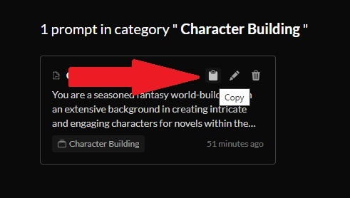 Copying an AI prompt.