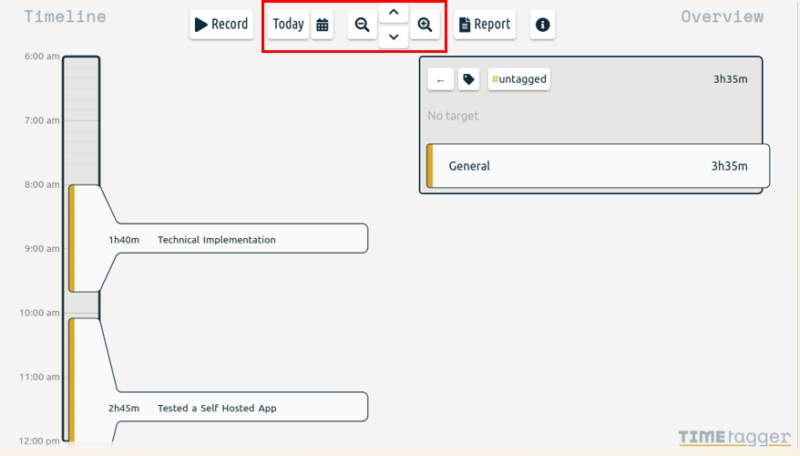 Timetagger Navigation