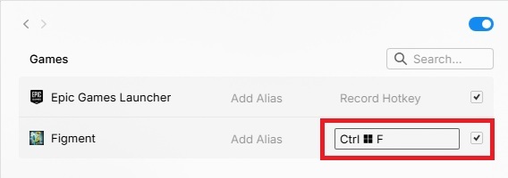 Creating an shortcut for Figment in Raycast.