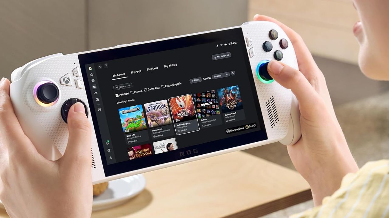 Someone Using Asus Rog Ally Xbox